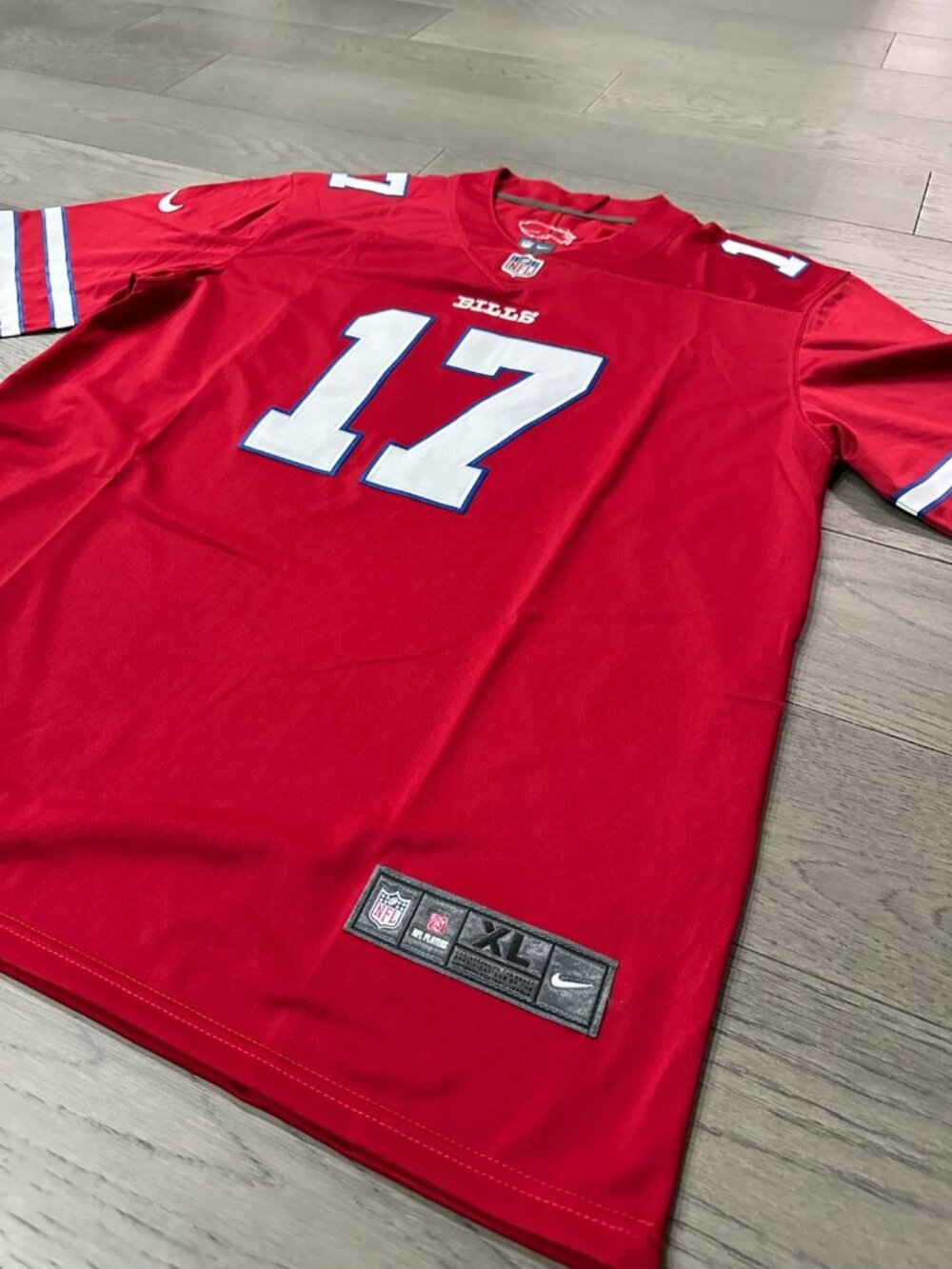 NFL Football Buffalo Bills Josh Allen #17 Sewn Jersey 2XL Red NWT